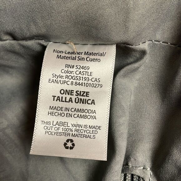 Vintage Rosetti Go Faux Leather Shoulder Handbag Purse  Dark Gray - Picture 8 of 9